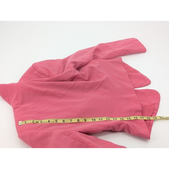 Bisou Bisou Michele Bohbot Hot Pink Blazer Hook & Eye Jacket Womens Size Small - Picture 7 of 7